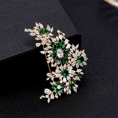 Broche Elegante para Mujer con Incrustaciones de Cobre y Circones 3A - Image 10