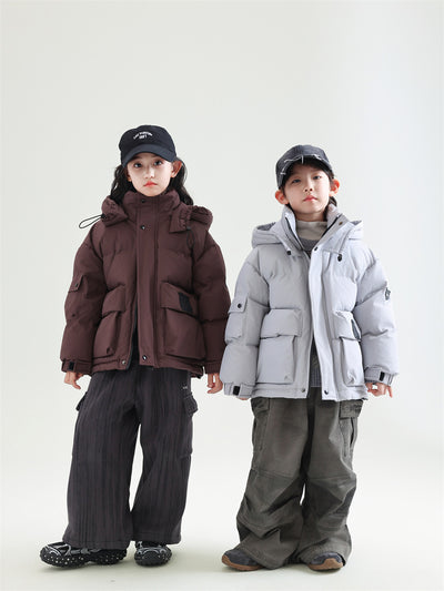 Abrigo Cálido Infantil con Plumón de Pato Blanco para Niños Invierno - Image 9