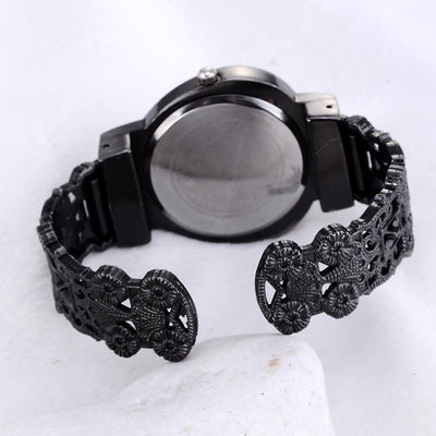 Reloj de Pulsera de Cuarzo para Niña con Corazón Melocotón y Diamantes Completos - Image 8