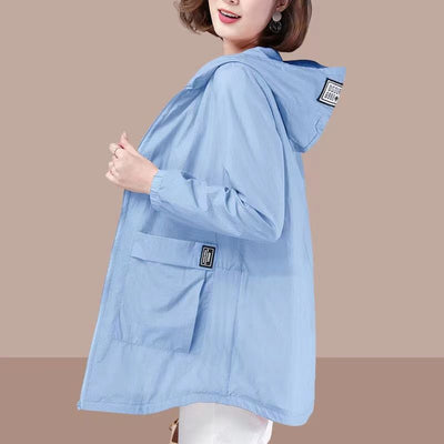 Chaqueta Protectora UV Suelta Talla Grande para Mujer - Image 4