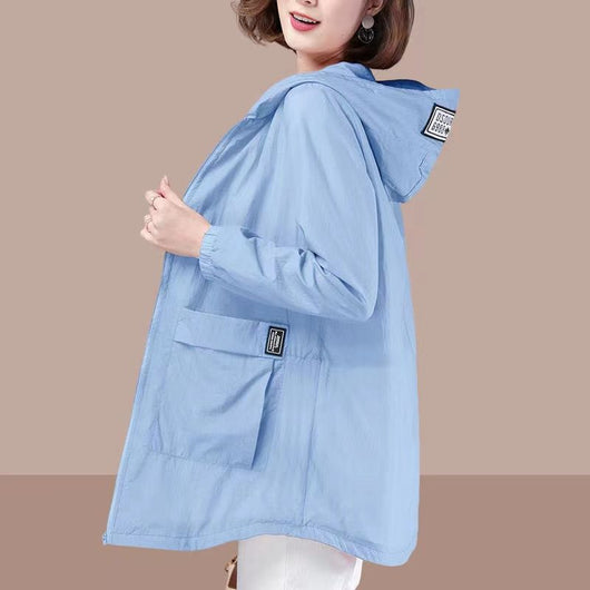Chaqueta Protectora UV Suelta Talla Grande para Mujer - Image 4