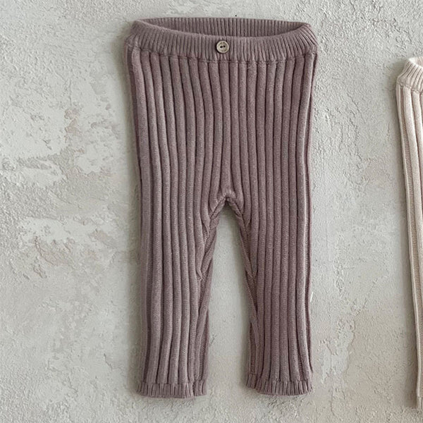 Leggings Tejidos para Bebé y Niño Pequeño con Rayas Hundidas - Image 3