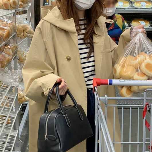 Abrigo Trench Gabardina con Capucha Largo Mujer - Estilo Femenino - Image 6