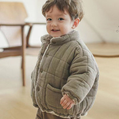 Abrigo de Algodón con Forro Polar para Bebé - Manga Larga Invierno - Image 2