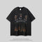 Playera Holgada Doberman Pinscher Estilo Urbano Desgastada para Hombre y Mujer