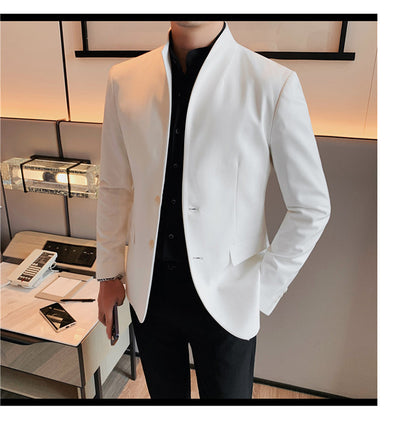 Blazer Slim Fit Ruoshuai para Hombre - Chaqueta Casual de Otoño - Image 16