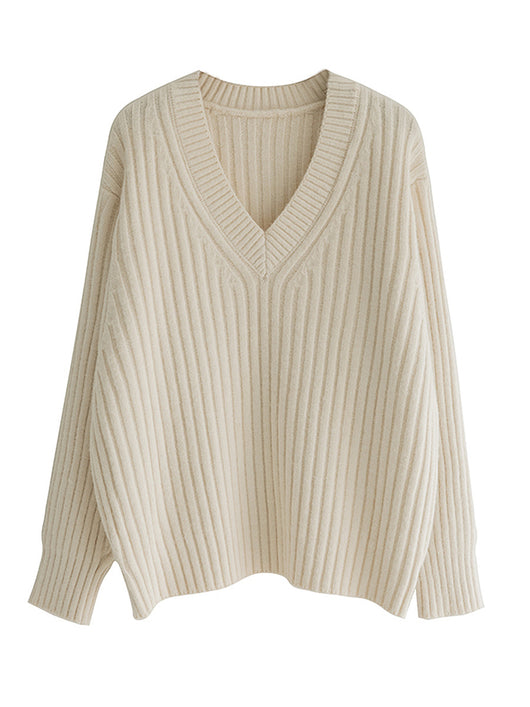 Suéter Suelto Acolchado Cuello V para Mujer - Image 20