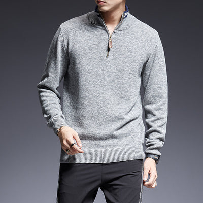 Suéter para Hombre con Cuello Tipo Camisa y Cierre de Cremallera - Image 5