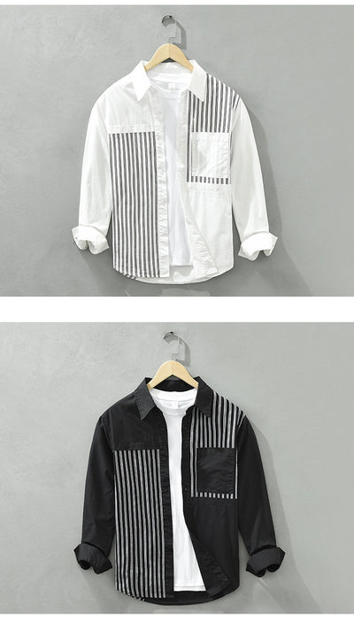 Camisa Suelta de Algodón Manga Larga Estilo Japonés Casual - Image 12