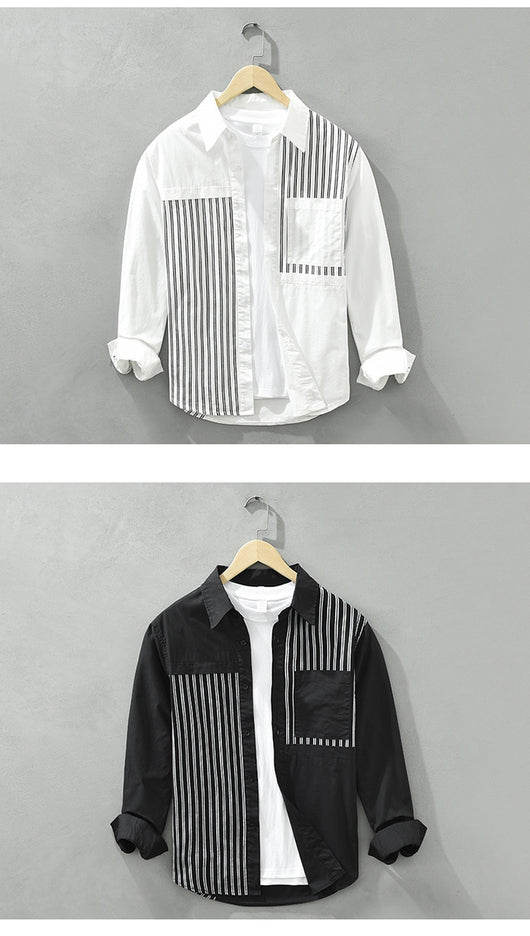 Camisa Suelta de Algodón Manga Larga Estilo Japonés Casual - Image 12