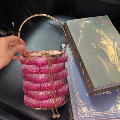 Reloj de Pulsera Tejido a Mano con Cristales Brillantes y Cuerda Metálica - Image 12