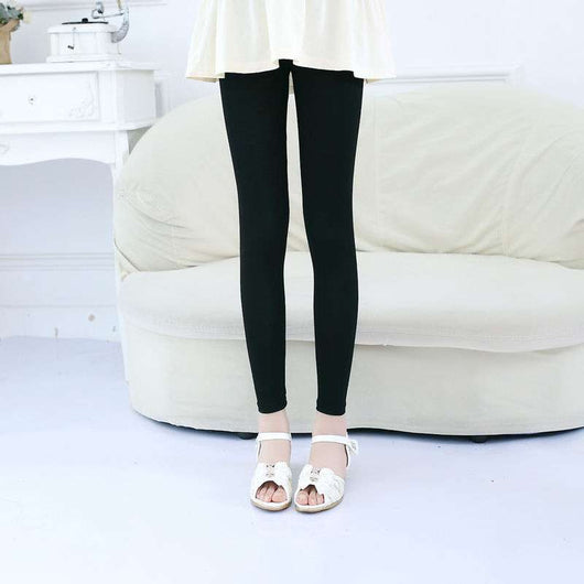 Leggings Niña Verano Modal Delgado Pantalón 3/4 Elástico Talla Grande - Image 15