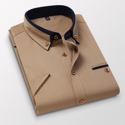 Camisa Casual Slim Fit Sin Planchado para Hombre - Image 9