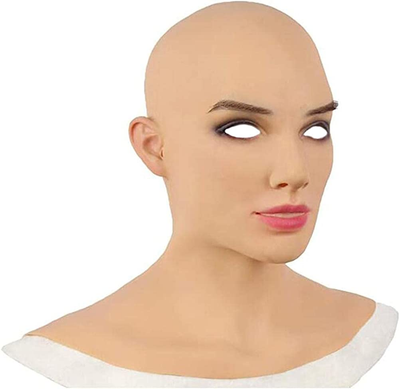 Máscara de Látex para Cosplay Halloween - Accesorio Calvo Profesional - Image 11