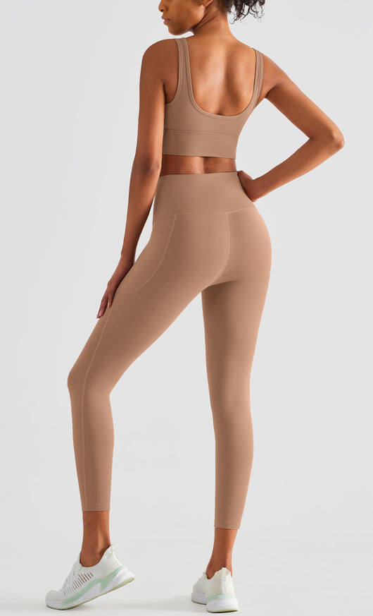 Pantalones Deportivos Levantacaderas con Bolsillos Laterales y Cintura Alta - Image 4