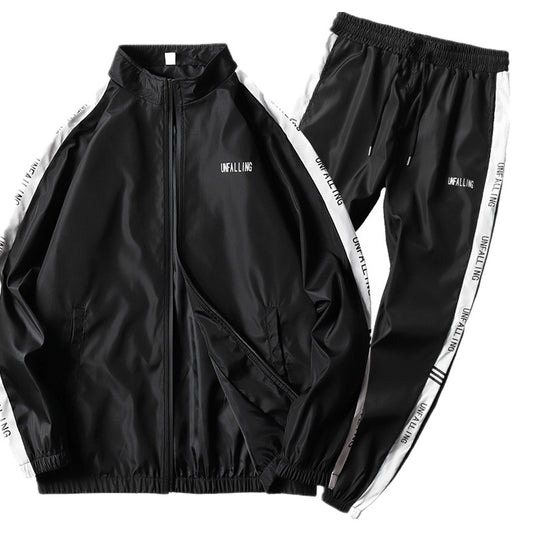 Conjunto Deportivo Casual de Dos Piezas con Manga Larga para Hombre