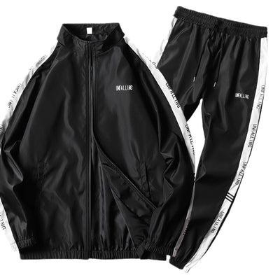 Conjunto Deportivo Casual de Dos Piezas con Manga Larga para Hombre