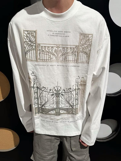 Playera Suelta de Algodón Puro para Hombre y Mujer - Manga Larga Primavera Otoño - Image 19