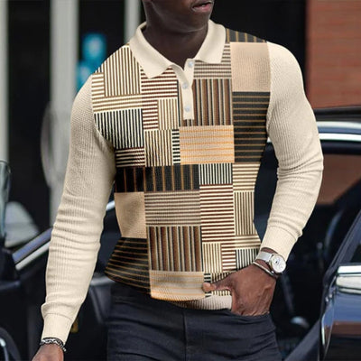 Camisa Retro de Manga Larga con Estampado Casual - Image 17