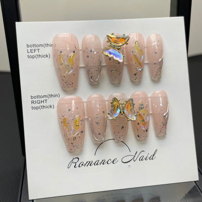Stickers de Uñas Mariposas Giratorias - Armadura Resistente - Image 9
