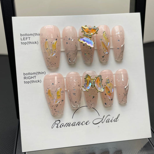 Stickers de Uñas Mariposas Giratorias - Armadura Resistente - Image 9