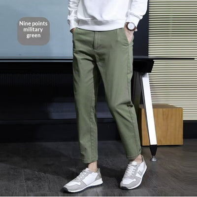 Pantalones Casuales Elegantes Slim Fit con Corte Cónico para Hombre - Image 8