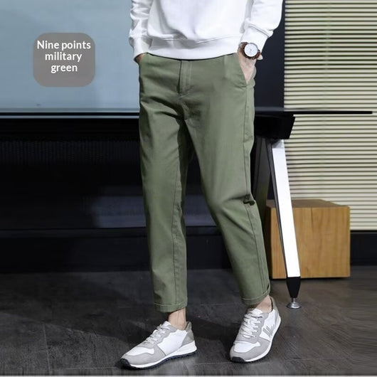 Pantalones Casuales Elegantes Slim Fit con Corte Cónico para Hombre - Image 8