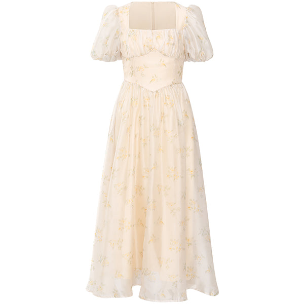 Vestido Vintage Cuadrado Elegante - Image 5