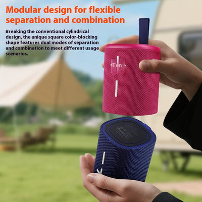 Parlante Bluetooth Magnético Portátil 2 en 1 con Diseño Combinado