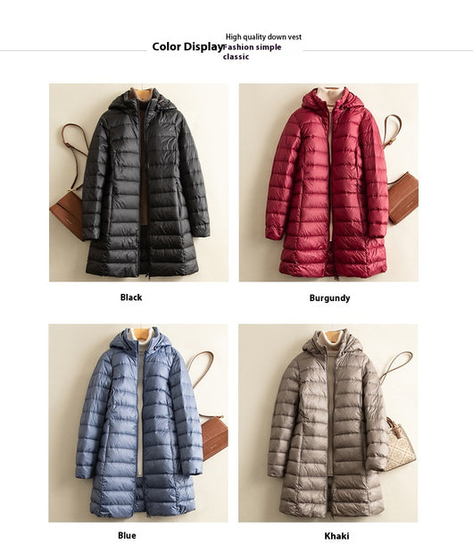 Chaqueta Acolchada Ligera Desmontable con Gorro para Mujer - Image 10