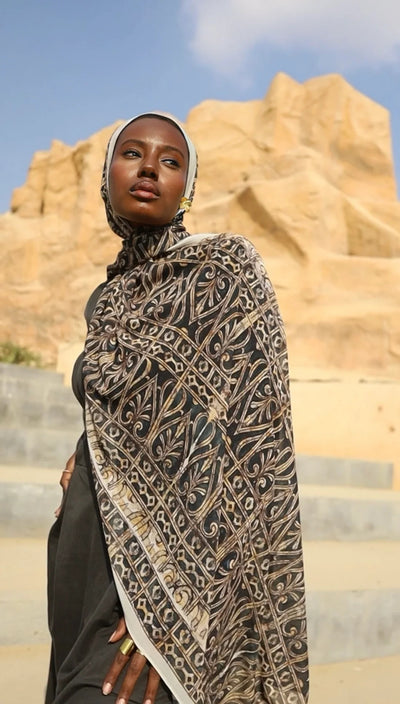 Pañuelo Hijab de Satén Estampado - Image 15