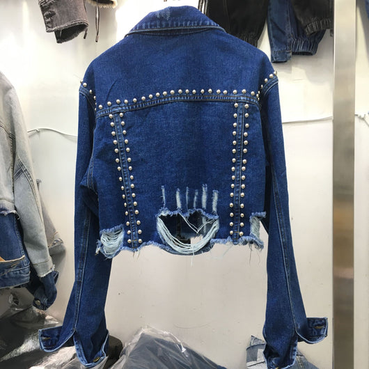 Chaqueta de Mezclilla Reforzada con Remaches - Image 14