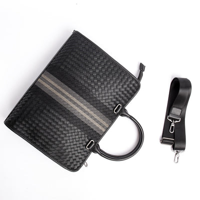 Maletín Profesional Hombre Crossbody Tejido - Bolsa Ejecutiva para Computadora - Image 17