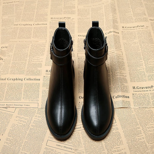 Botas Martin Vintage de Caña Media con Punta Redonda - Image 8
