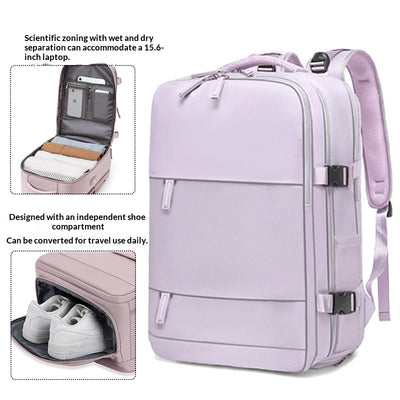 Mochila Laptop Impermeable para Viajes con Compartimento Seco-Húmedo - Image 11