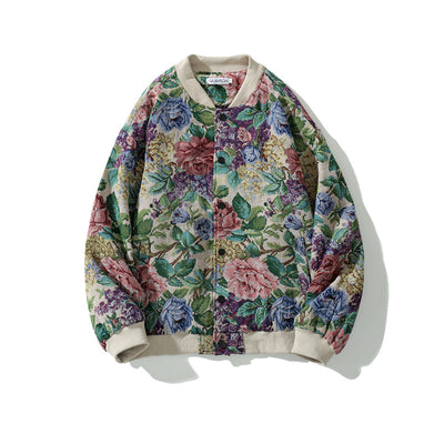 Chaqueta Harajuku Jacquard Retro para Hombre - Image 6