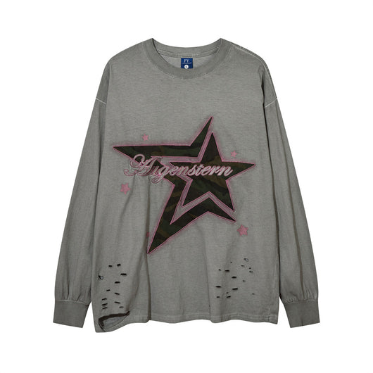 Playera Hombre Desgarrada Primavera Otoño - Image 15