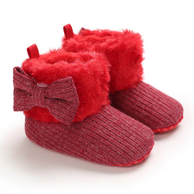 Botitas de Nieve para Bebés 0-1 Años con Diseño de Moño Tejido - Image 27