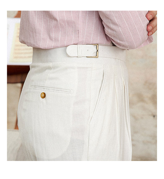 Pantalón Recto de Talle Alto en Tencel Algodón - Cómodo y Transpirable - Image 17