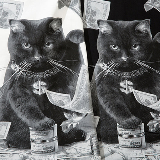 Playera Estampada con Gatos para Hombre - Image 4