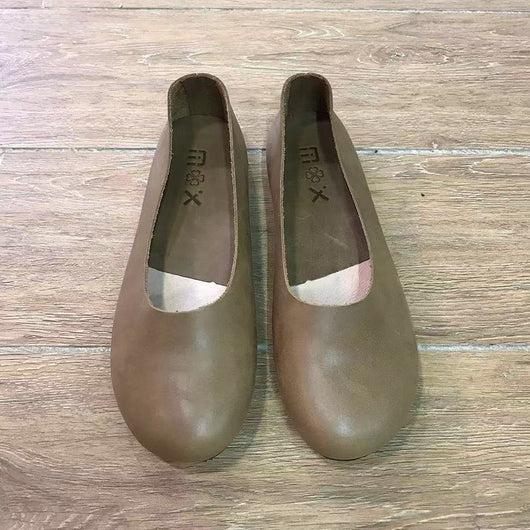 Zapatos Maternales Cómodos de Cuero Suave - Punta Redonda Transpirable - Image 11