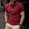 Polo Casual de Manga Corta para Hombre con Cuello Solapa