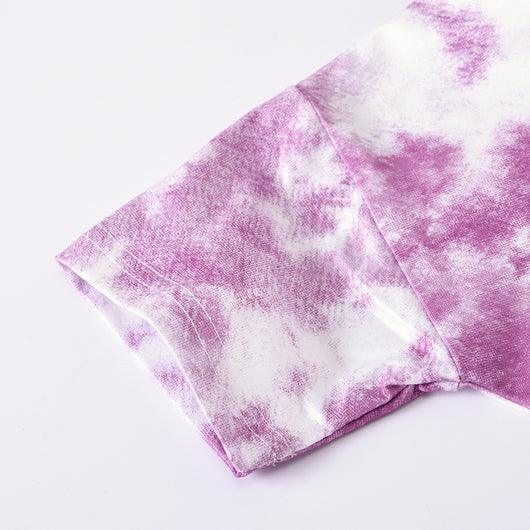 Conjunto Infantil Tie-Dye: Playera y Shorts de Manga Corta - Image 7