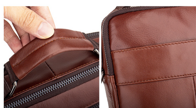 Bolso de Cuero Genuino para Hombre con Correa Diagonal - Image 14