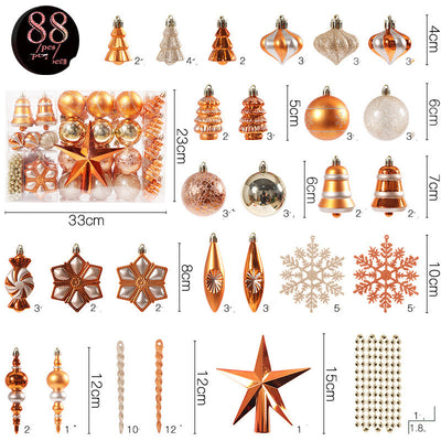 Set de 88 Bolas Navideñas Decorativas - Image 5