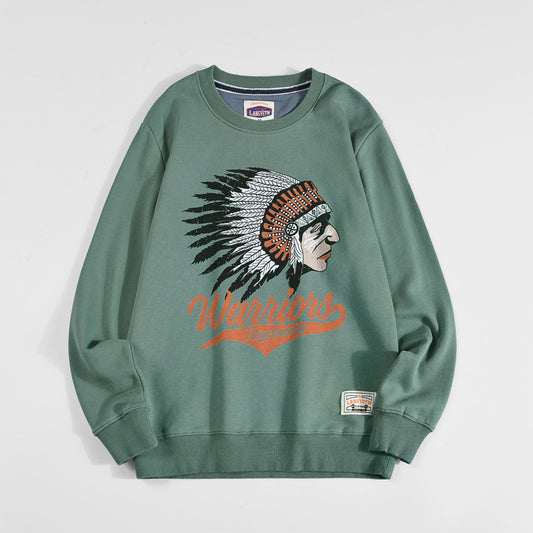 Sudadera Oversize de Algodón con Estampado Vintage