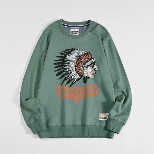 Sudadera Oversize de Algodón con Estampado Vintage