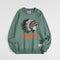 Sudadera Oversize de Algodón con Estampado Vintage
