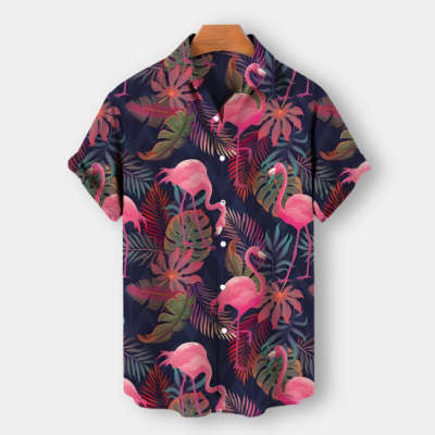 Camisa Hawaiana Estampada para Hombre - Perfecta para Vacaciones de Verano - Image 11