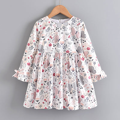 Vestido Infantil Estampado de Manga Larga - Image 9